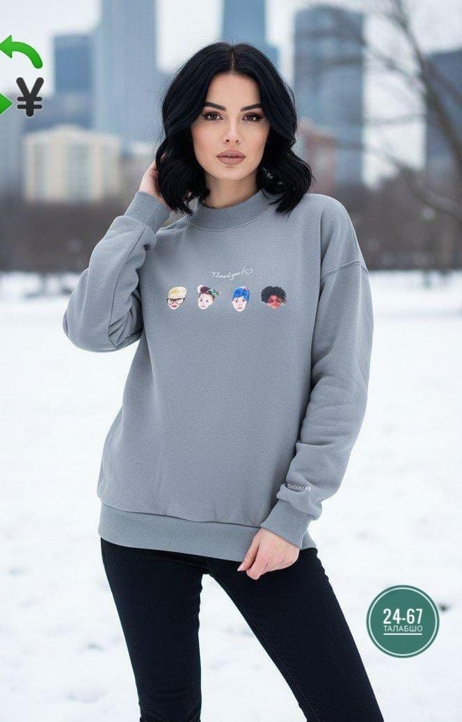 свитшот женская,кофта женская,джемпер,джемпер трикотажный,оверсайз свитшоты
