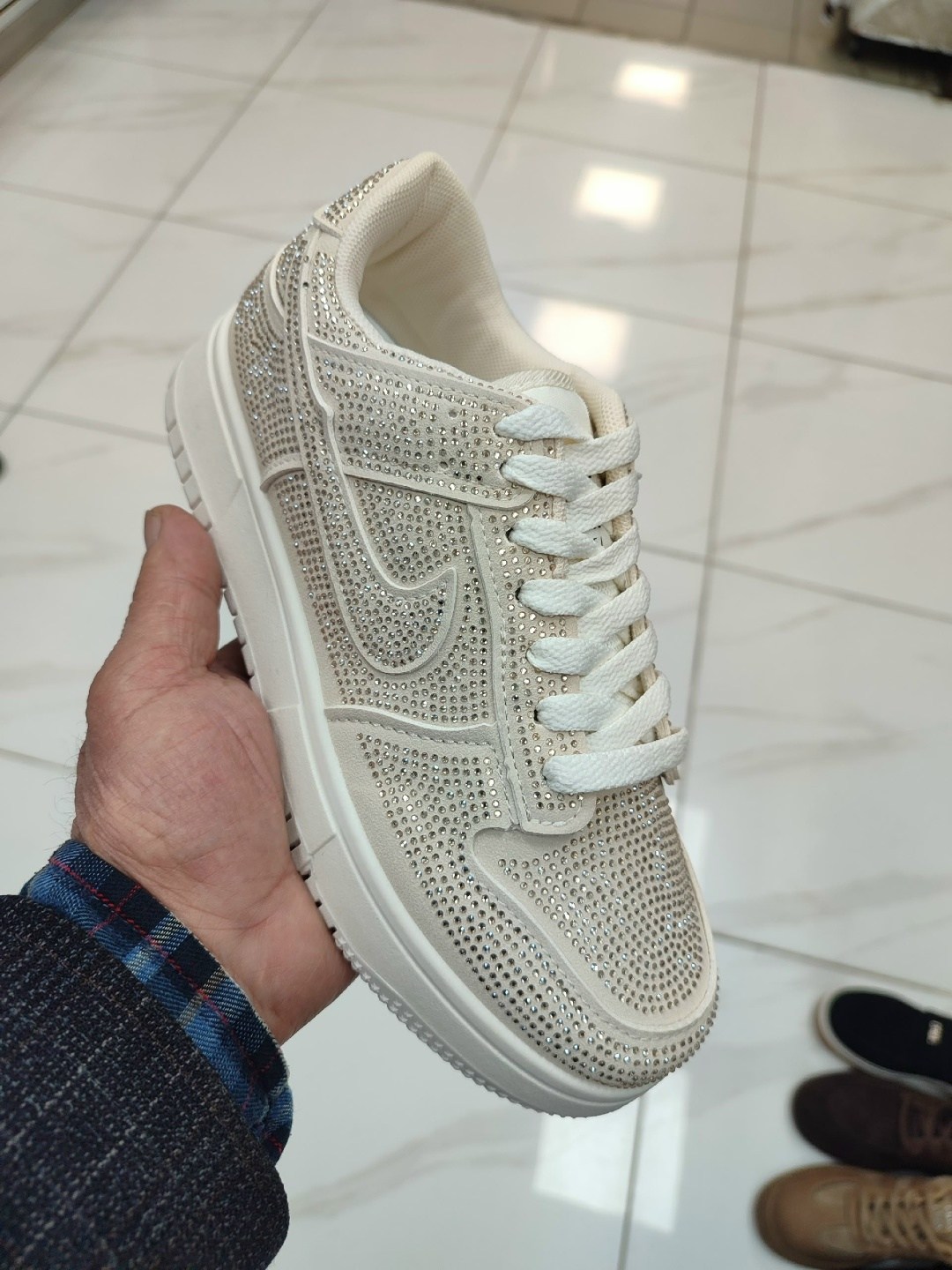 кроссовки,женские кроссовки, женская,nike air force 1 swarovski, кроссовки