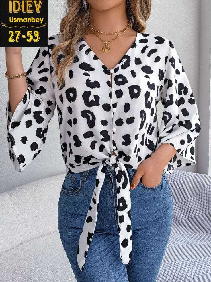 блузка с леопардовым принтом,леопардовая блузка,женская шифоновая рубашка с леопардовым принтом,рубашка с леопардовым принтом,блузка женская