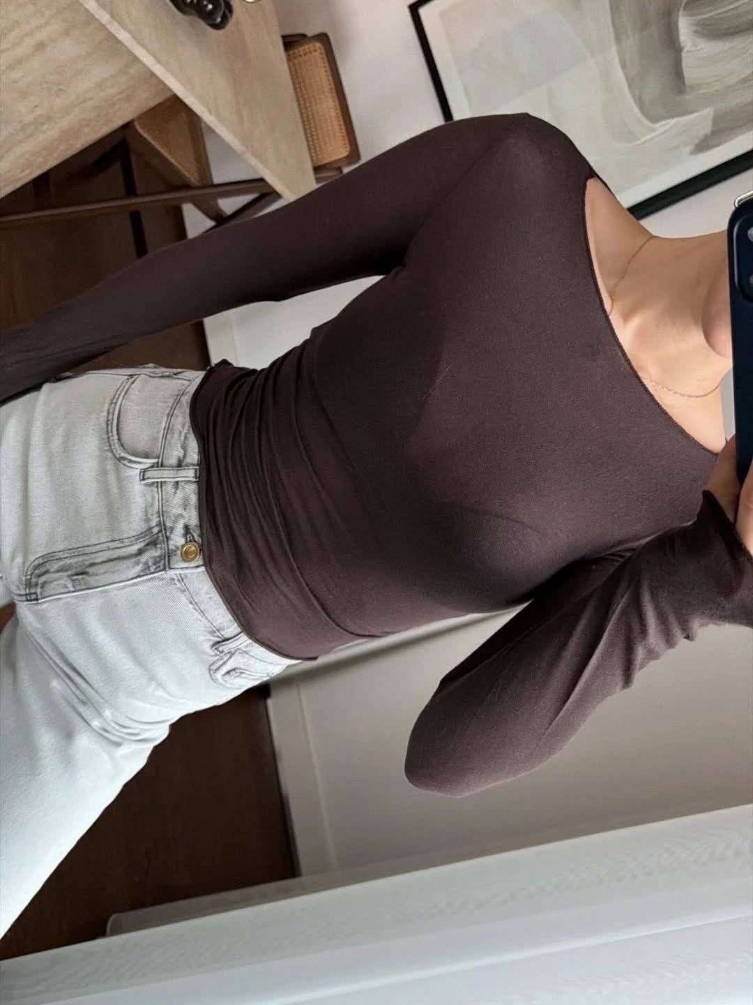 лонгслив прозрачный сетка кофта облегающая с драпировкой evastival 313391195,лонгслив прозрачный сетка кофта облегающая с драпировкой evastival цвет коричневый,лонгслив базовый скимс утягивающий укоро