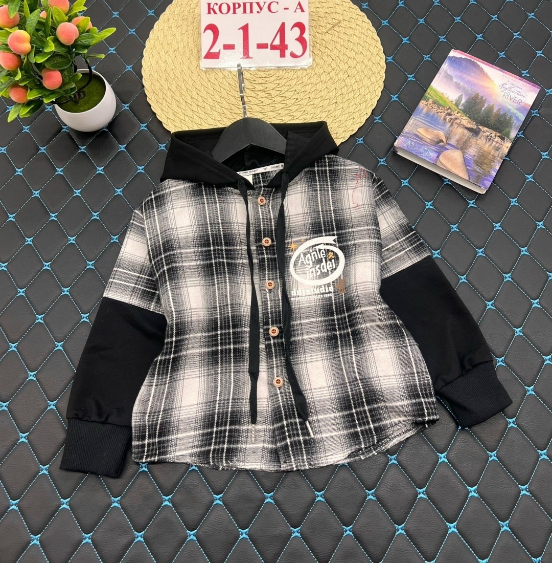 рубашка с капюшоном,рубашка в клетку с капюшоном,детская рубашка,рубашка для мальчика,рубашка с капюшоном для мальчика