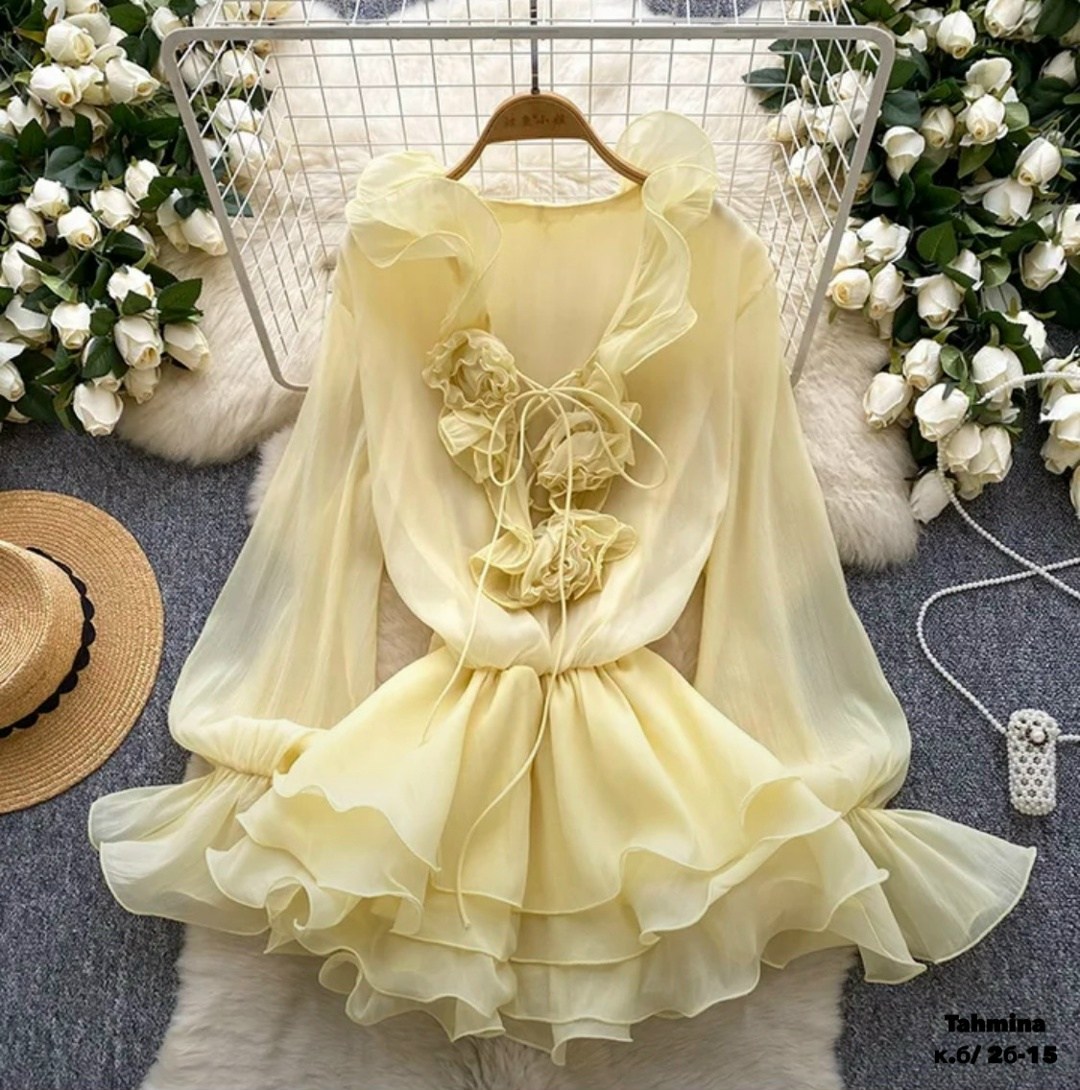 шифоновое платье с оборками,платье с рюшами,шифоновое платье,летнее платье,женское шифоновое платье