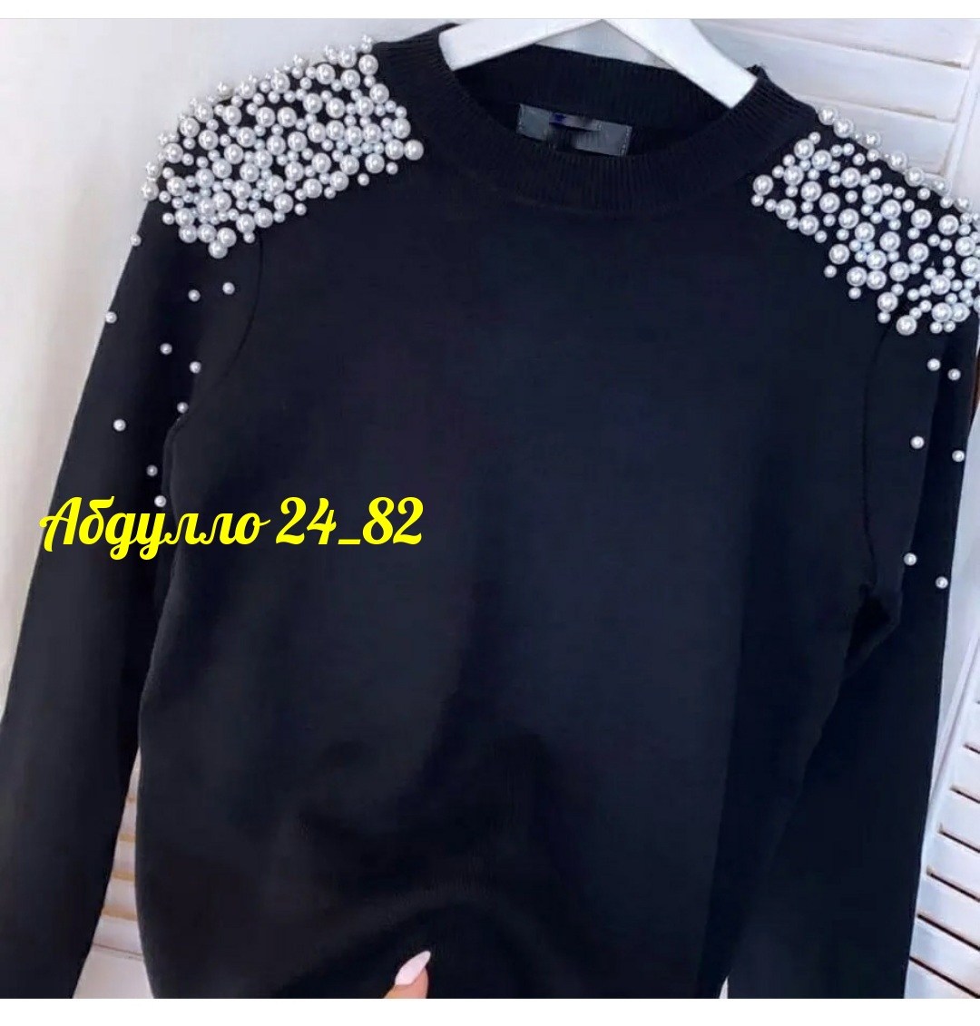 кофта с бусинками,кофта женская,кофта женская трикотажная с бусинами,свитер с бусинками,кофта с жемчужинами