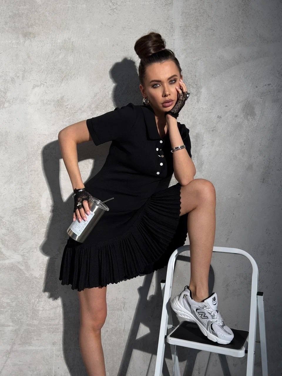 платье трикотажное,платье женское,платье,платье черное,платье стильное