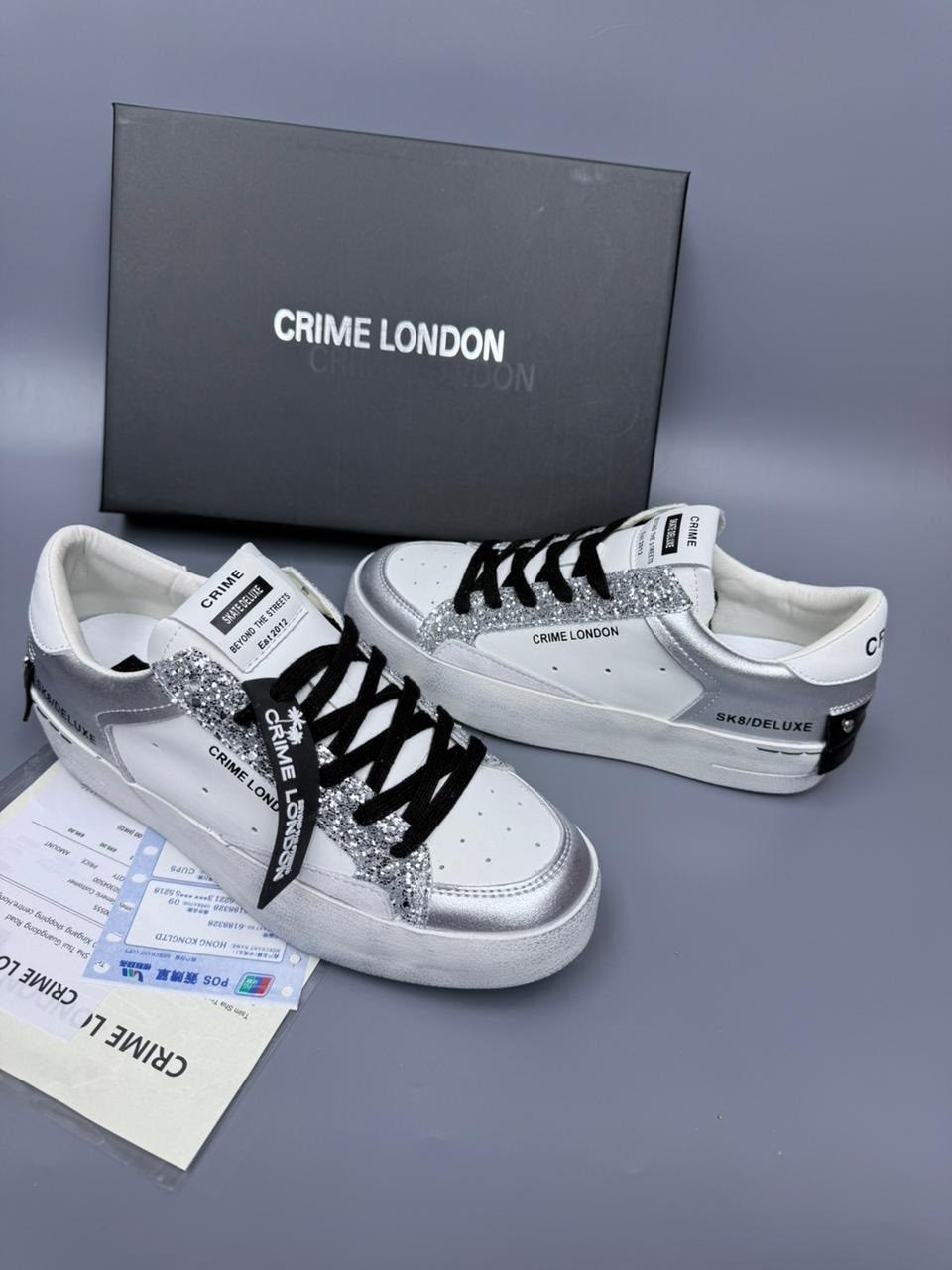 ,кожаные кеды crime london,crime london ,кеды crime london,кроссовки женскиe