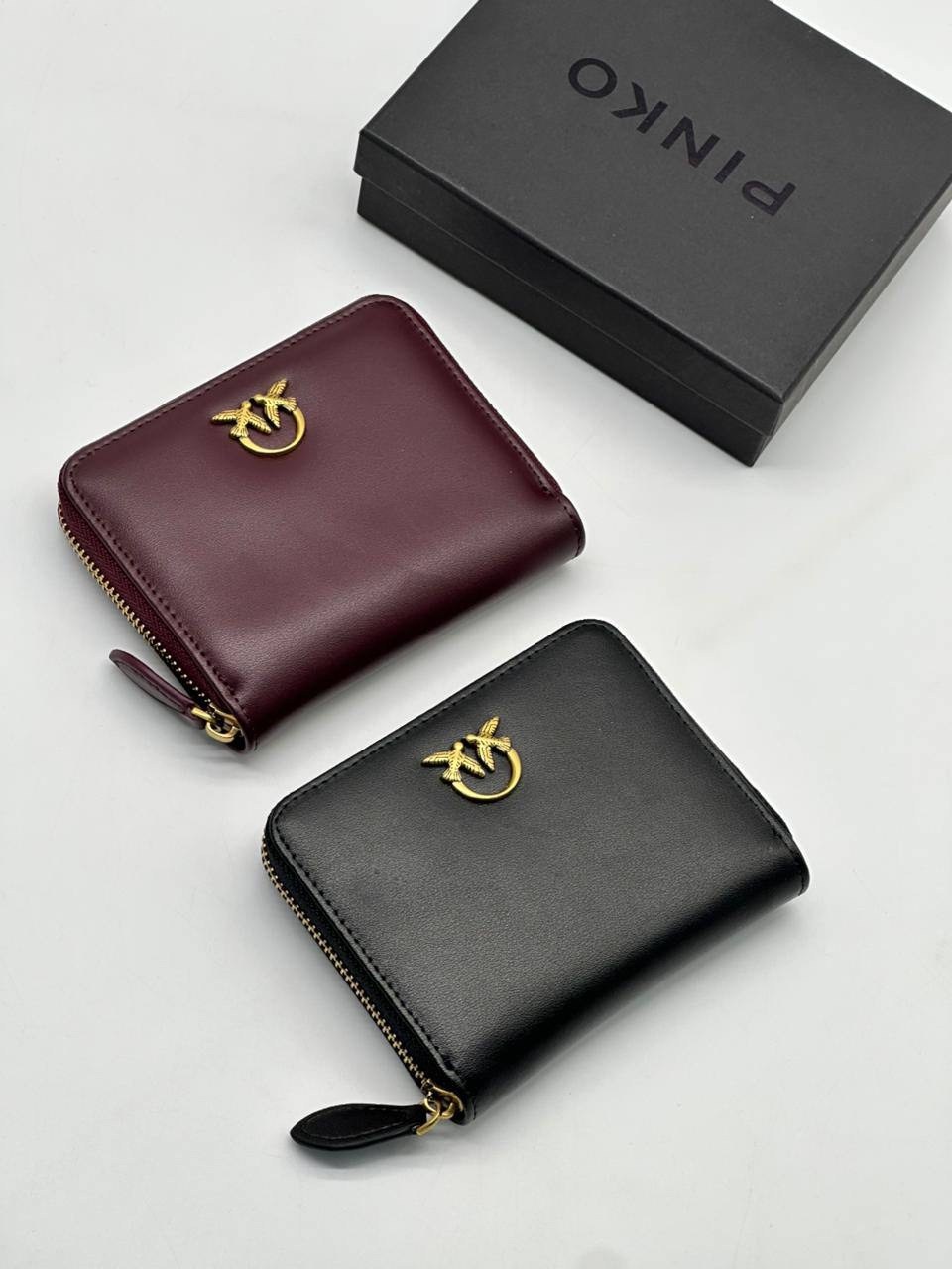 кошелек pinko,кожаный кошелек pinko,женские кошельки,чёрный кошелёк pinko,кошелек пинко женский