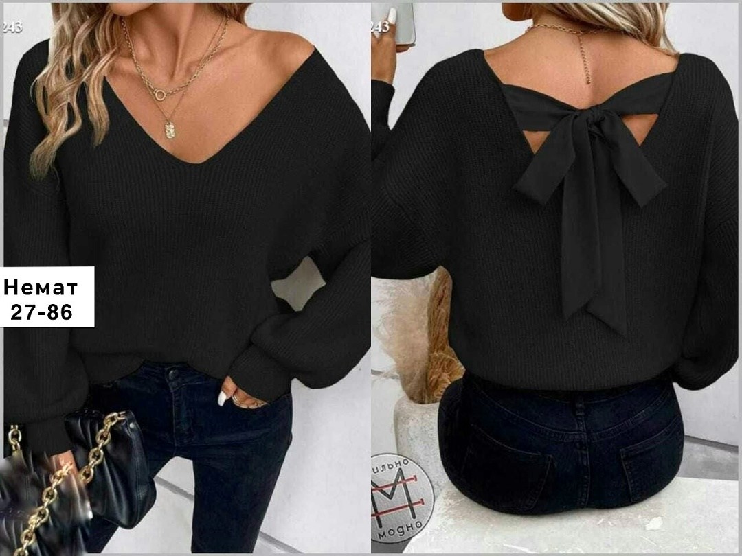 кофта с бантом,кофта женская,элегантный женский свитер,женская блузка,свитер с бантом на спине