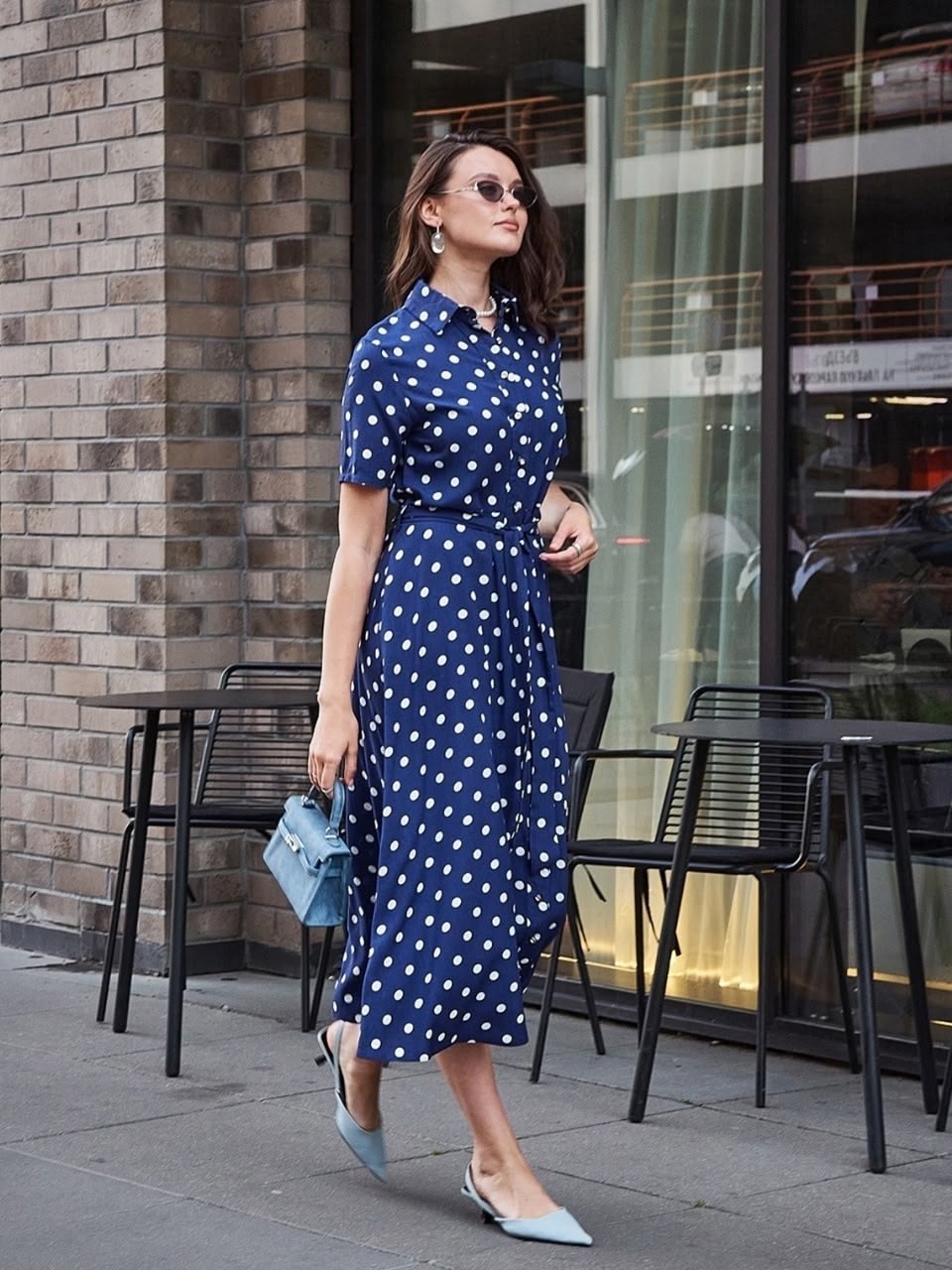 платье летнее,платье синее в горох,платье в горошек синее,платье летнее женское,синее платье в белый горошек