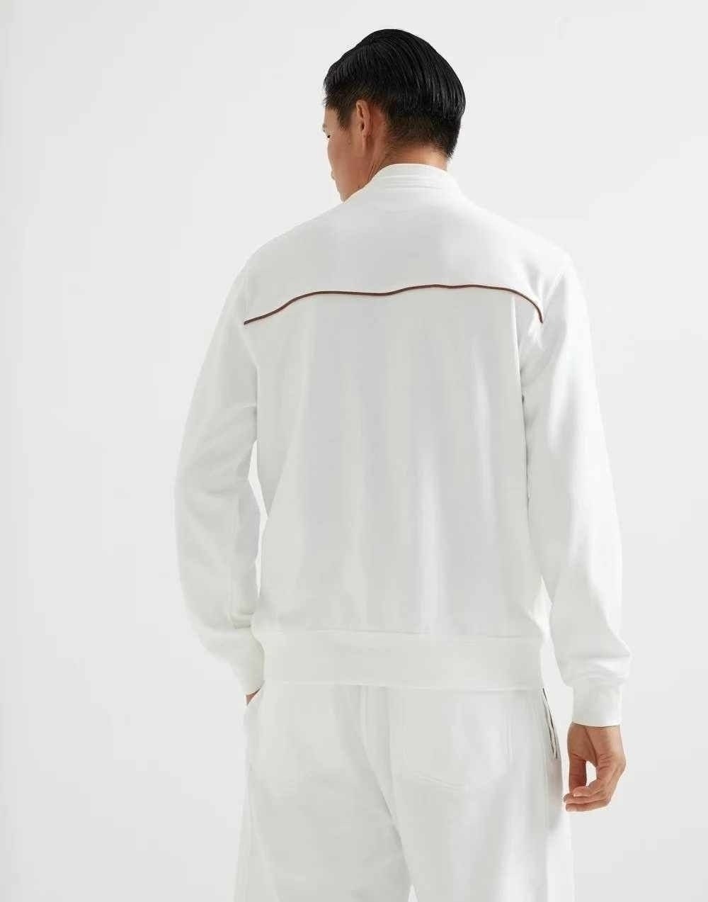 толстовка brunello cucinelli,бомбер brunello cucinelli,кофта мужская,толстовка белая,мужская мода