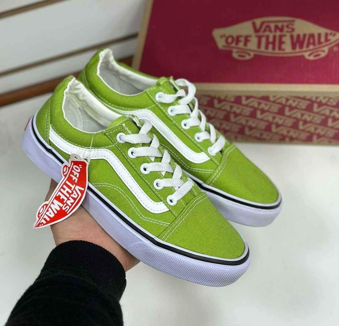 ,зеленые вансы,vans old skool,кроссовки vans,кеды низкие