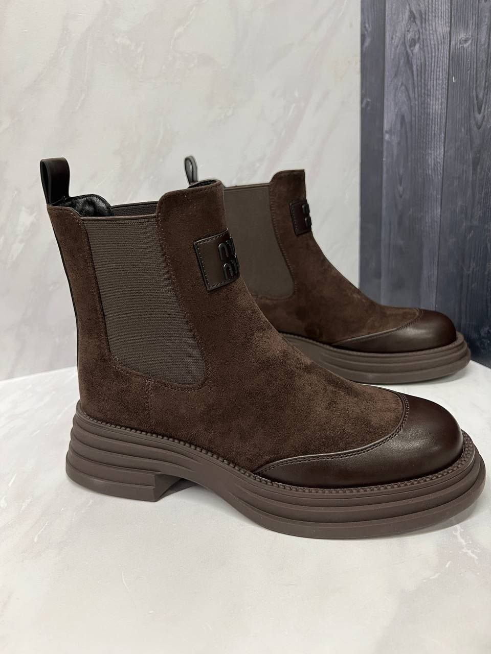 замшевые ботинки челси medicine коричневый,,замшевые ботинки,женские классические ботинки из натуральной замши,ботинки челси женские