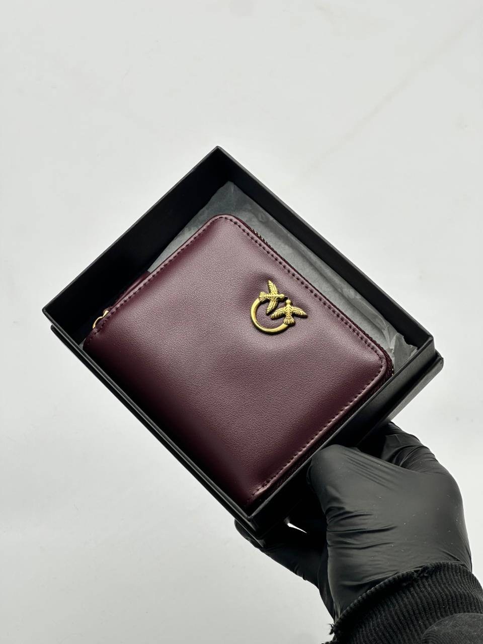 кошелек pinko,кожаный кошелек pinko,женские кошельки,чёрный кошелёк pinko,кошелек пинко женский