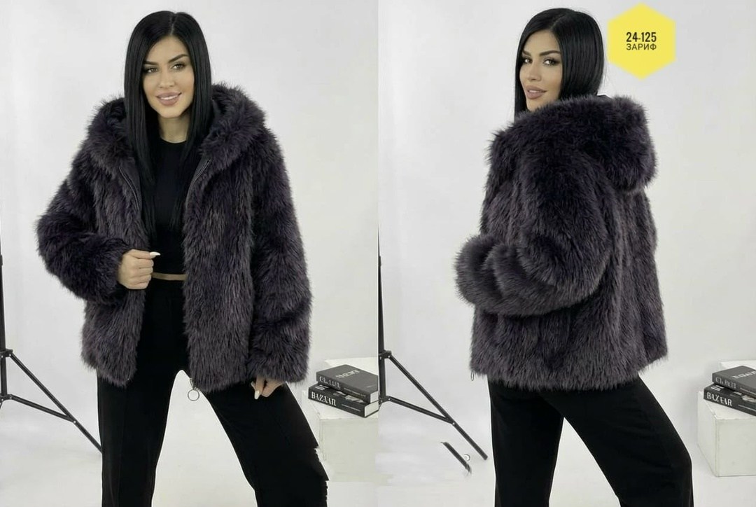 шуба искусственная экошуба зимняя с капюшоном (oversize) n&t store,шуба искусственная под норку,шуба искусственная,норковая шуба,женская шуба