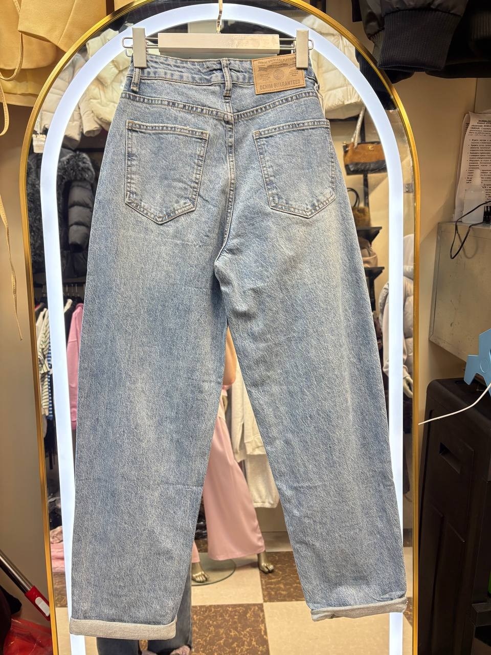 джинсы бананы широкие favorite seven,женские винтажные джинсы-бойфренды с высокой талией,джинсы бананы,джинсы женские,джинсы бананы женские