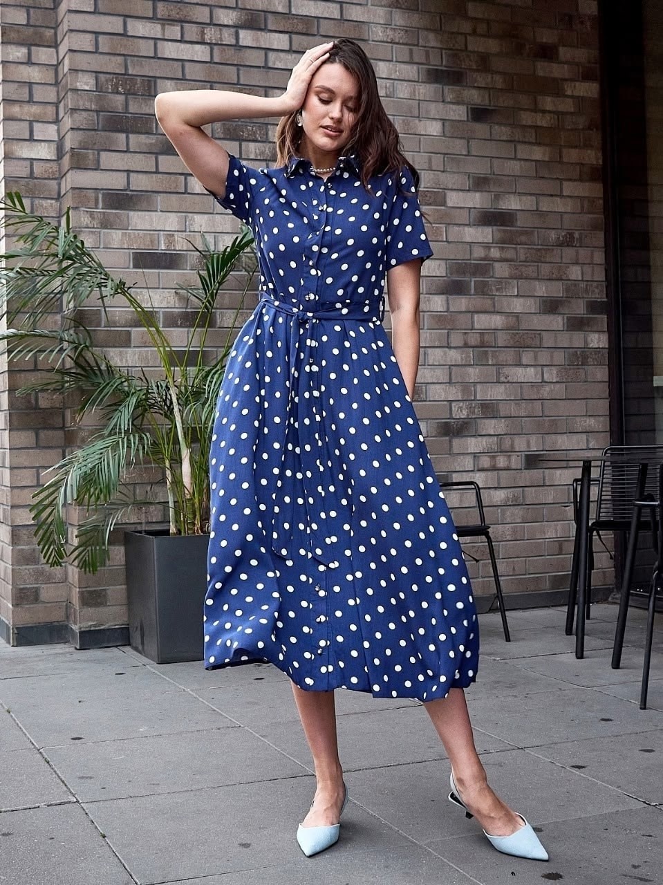 платье летнее,платье синее в горох,платье в горошек синее,платье летнее женское,синее платье в белый горошек