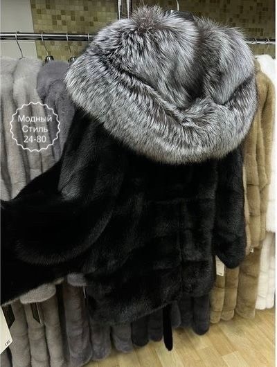 шубка из меха европейской норки с капюшоном из меха чернобурки,шубка из меха европейской норки с капюшоном из меха чернобурой,шуба норковая с капюшоном из чернобурки,шуба норковая с капюшоном из черно