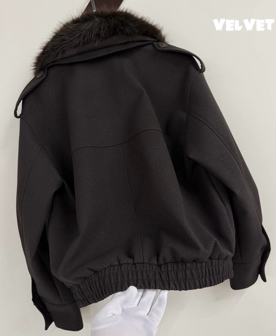 кожаная куртка,женская куртка из натуральной овечьей кожи с натуральным мехом wy1159,куртка женская,бархатная утепленная кожаная куртка с воротником из искусственного лисьего меха,женская шуба из иску