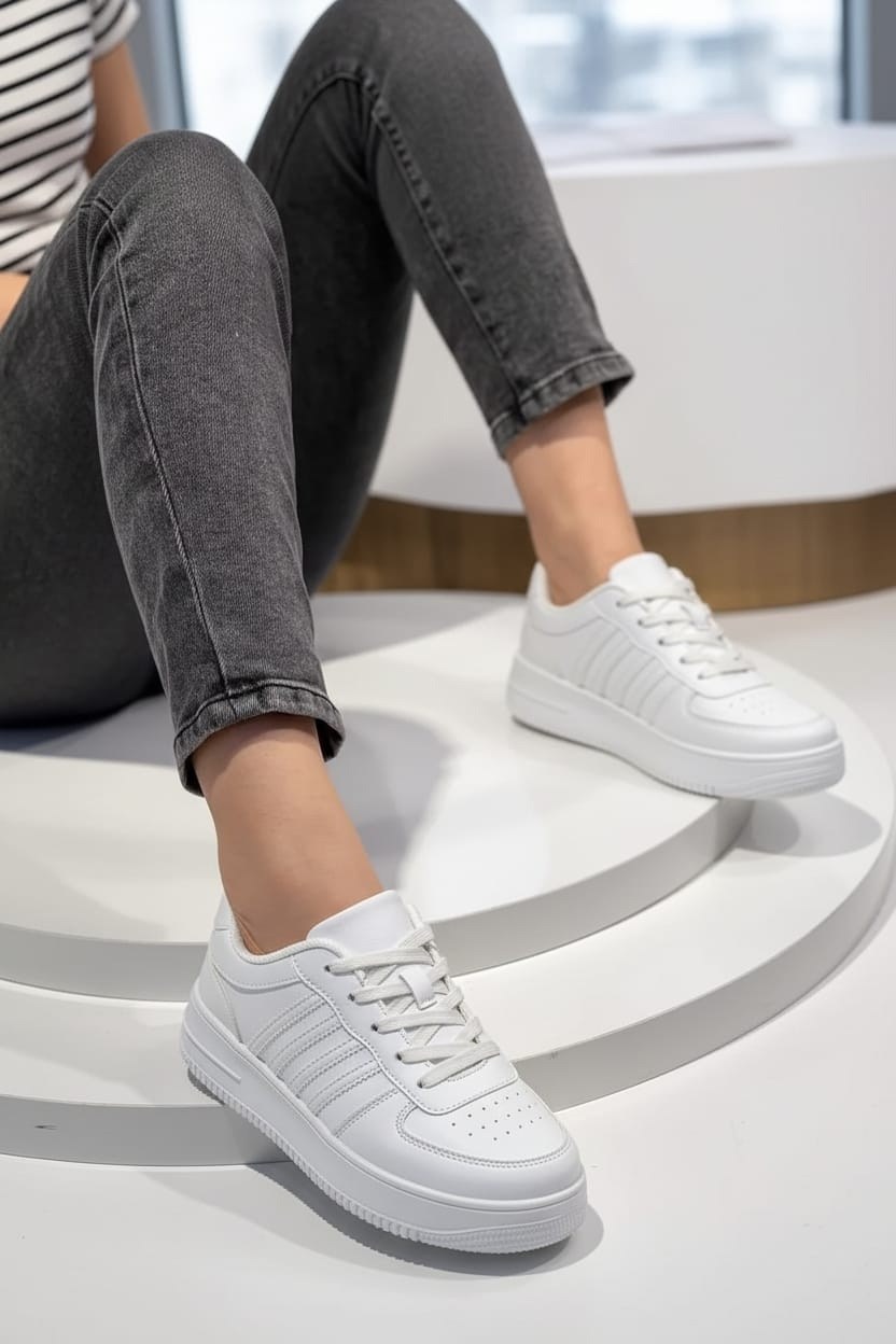 кроссовки женские,белые кроссовки женские,белые кроссовки,,кроссовки женские белые форсы на платформе vilin