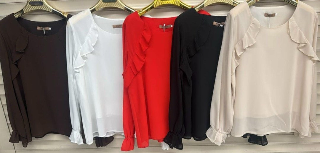 блузка с оборками,женская блузка,шифоновая блузка,блузка модная,блузы