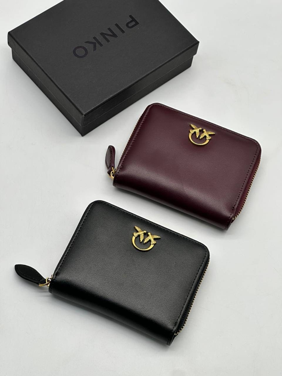 кошелек pinko,кожаный кошелек pinko,женские кошельки,чёрный кошелёк pinko,кошелек пинко женский