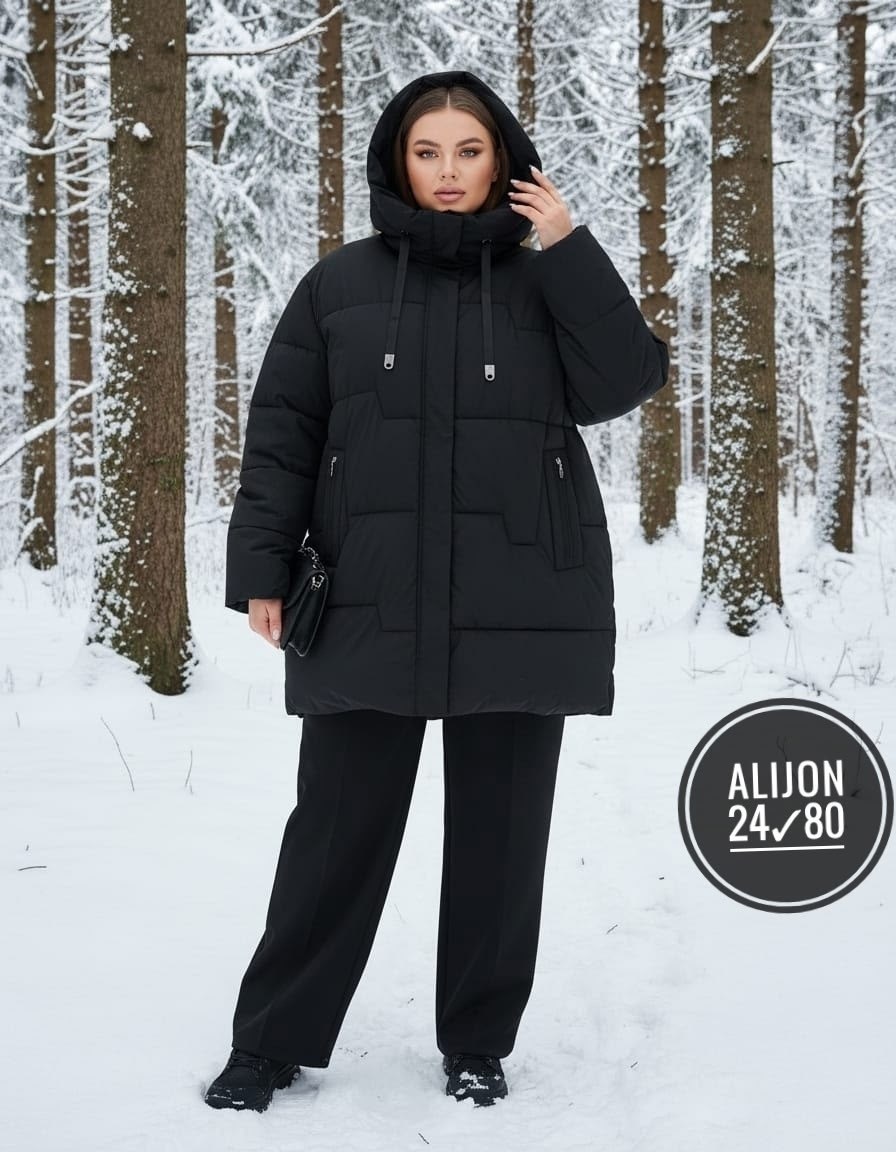 куртка женская зимняя больших размеров с капюшоном lalook,женская зимняя куртка,зимняя куртка большие размеры,куртка пуховик зимняя kimstyle,зимняя куртка