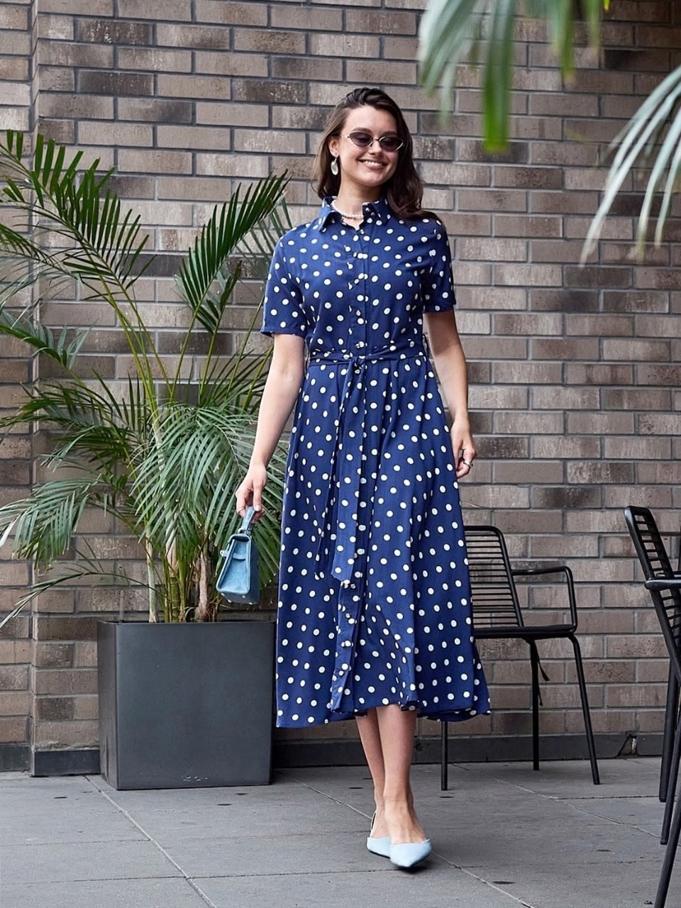 платье летнее,платье синее в горох,платье в горошек синее,платье летнее женское,синее платье в белый горошек