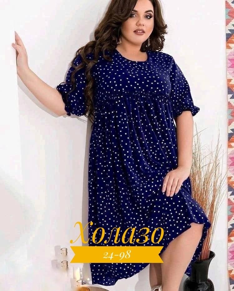 платье горошек больших размеров,платье женское больших размеров,платье в горошек для полных,платье из супер софта для полных,платье в горошек
