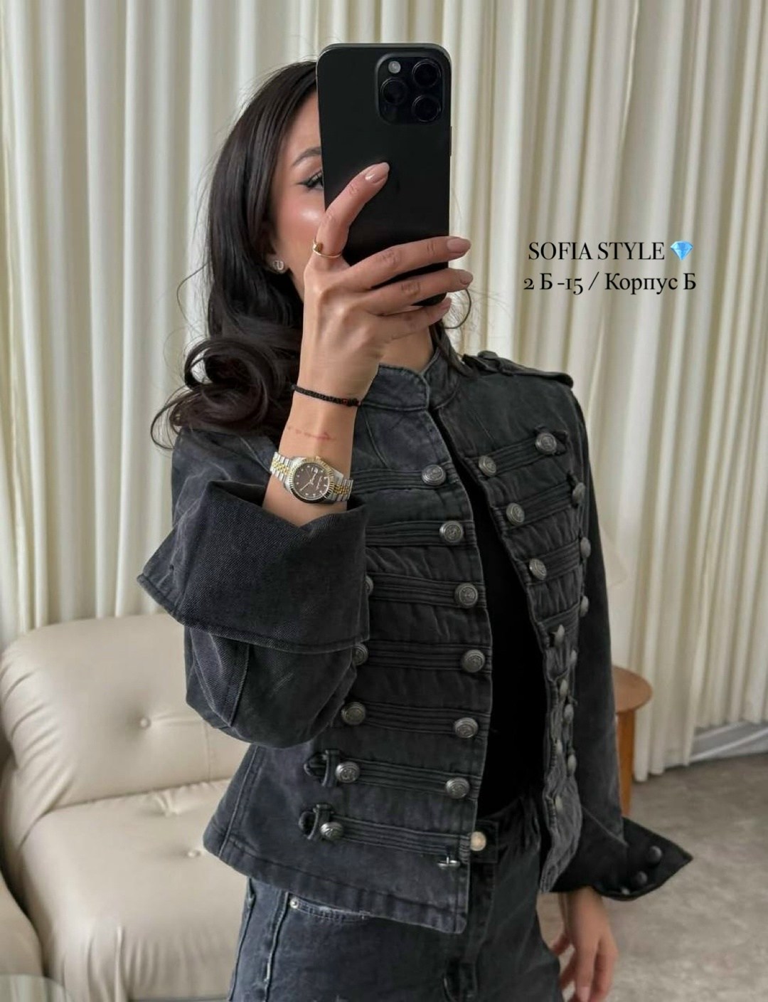 богемный вдохновленный военный стиль джинсовая куртка черная пуговица супер,богемный вдохновленный военный стиль джинсовая куртка черная пуговица,джинсовая куртка в стиле милитари,женская джинсовая ку