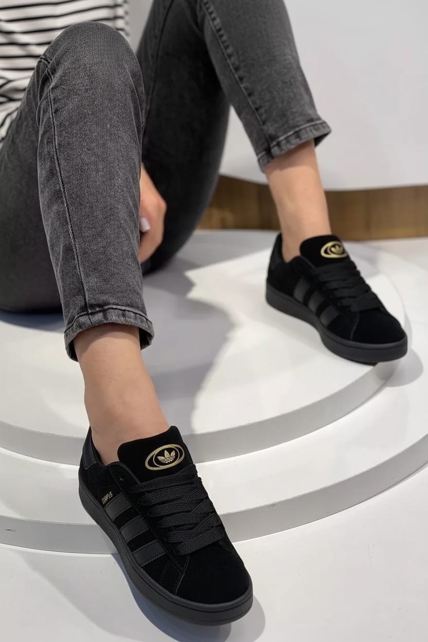 кроссовки мужские adidas campus адидас кампус,,адидас кампус черные,кроссовки adidas campus (all black, замша),adidas campus all black