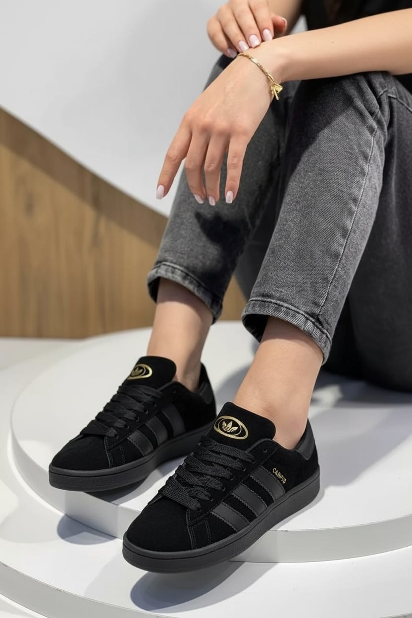 кроссовки мужские adidas campus адидас кампус,,адидас кампус черные,кроссовки adidas campus (all black, замша),adidas campus all black