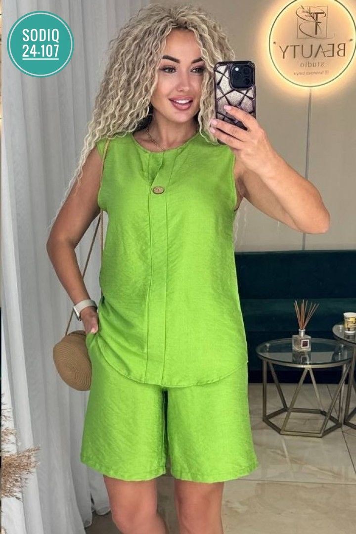 женский костюм с шортами,льняной костюм с шортами,летние костюмы женские,костюм женский с шортами летний,костюм с шортам