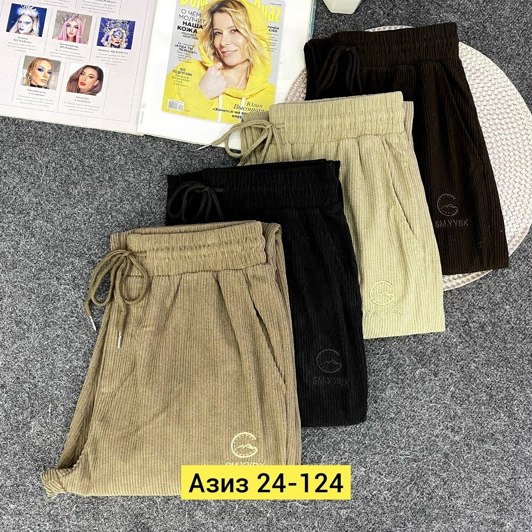 брюки вельвет,брюки женские вельветовые с широкими штанинами,штаны вельвет,брюки женские,женские вельветовые широкие брюки yitimoky