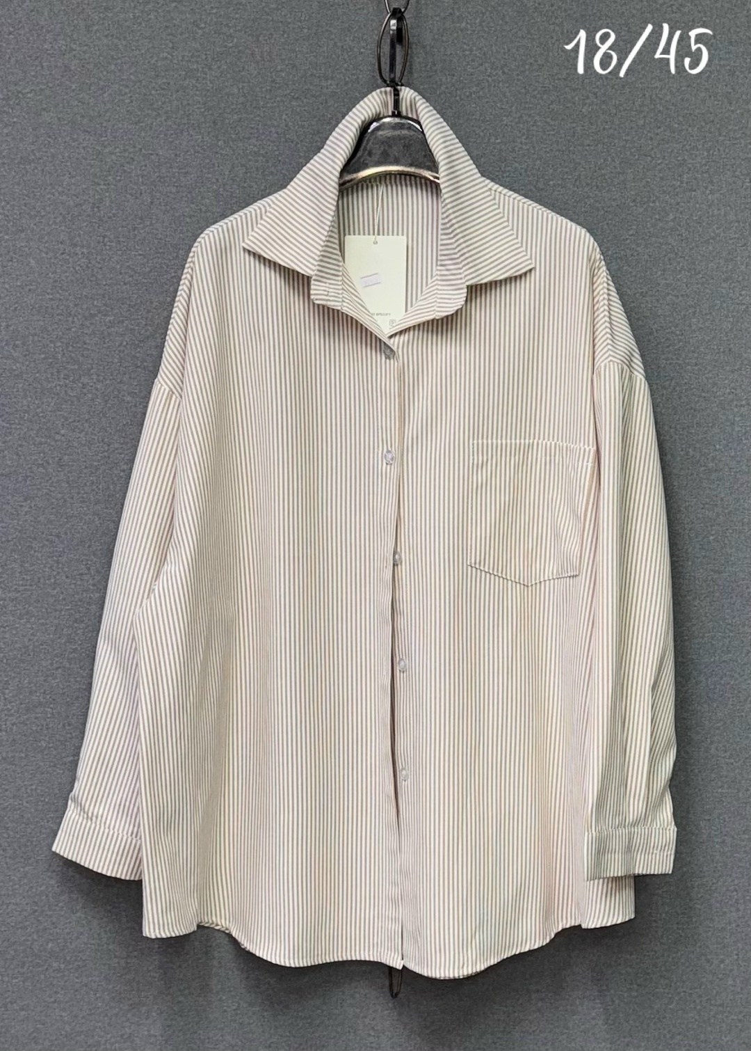 хлопковая рубашка в полоску оверсайз cosmo brand,рубашка женская,стильная рубашка,женская белая рубашка,женская рубашка в полоску