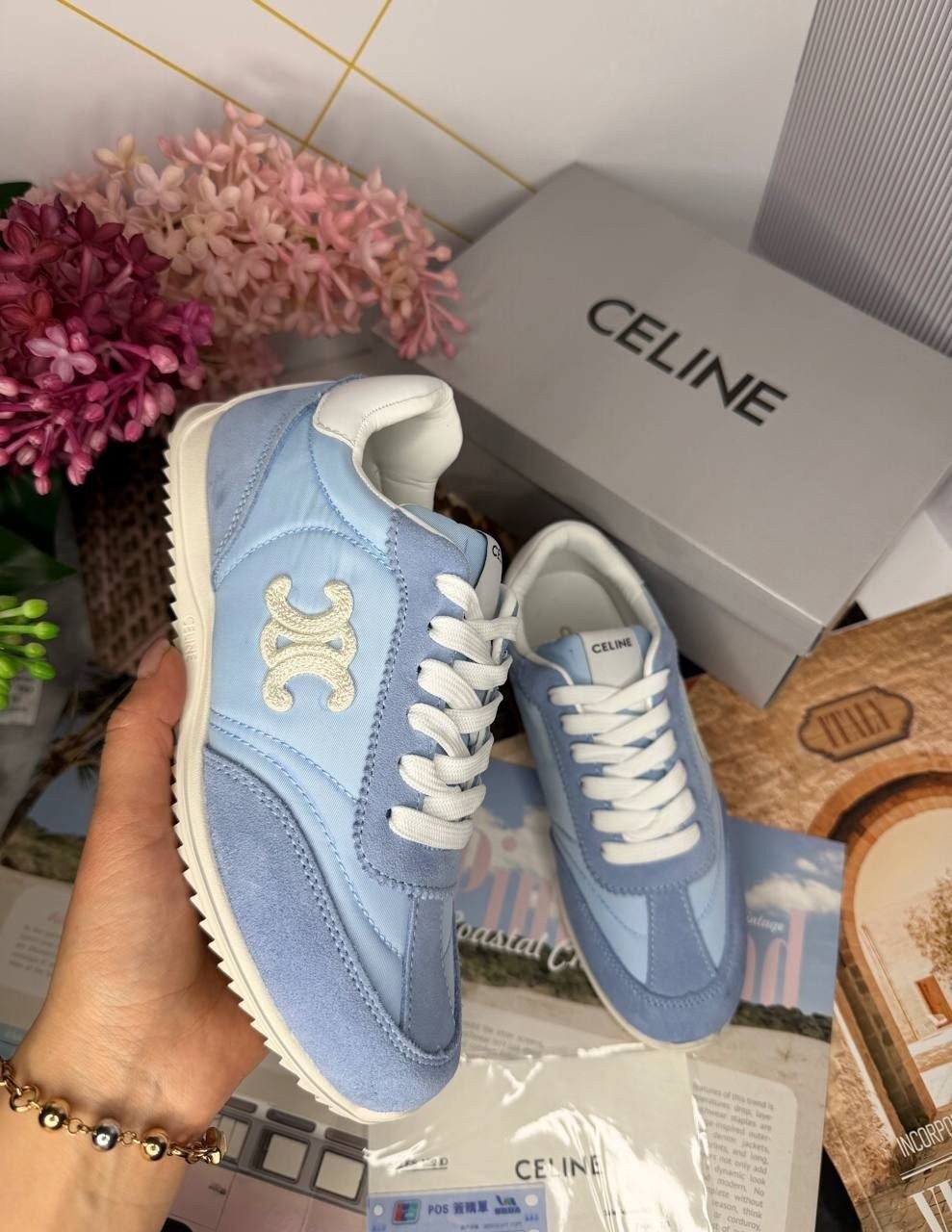 ,женские кроссовки,кроссовки loewe,комбинированные кроссовки,фирменные кроссовки