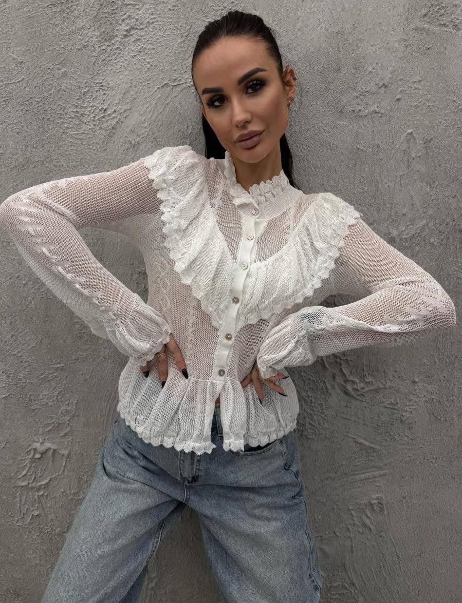 блузка с рюшами,прозрачная блузка,блузка женская,блуза,черная рубашка с рюшами блузки