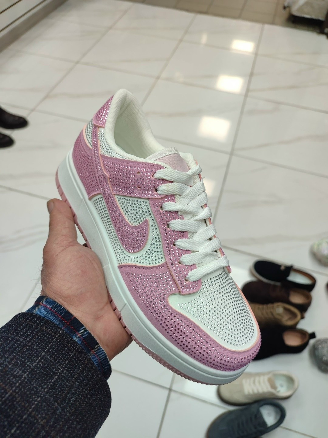 кроссовки,женские кроссовки, женская,nike air force 1 swarovski, кроссовки