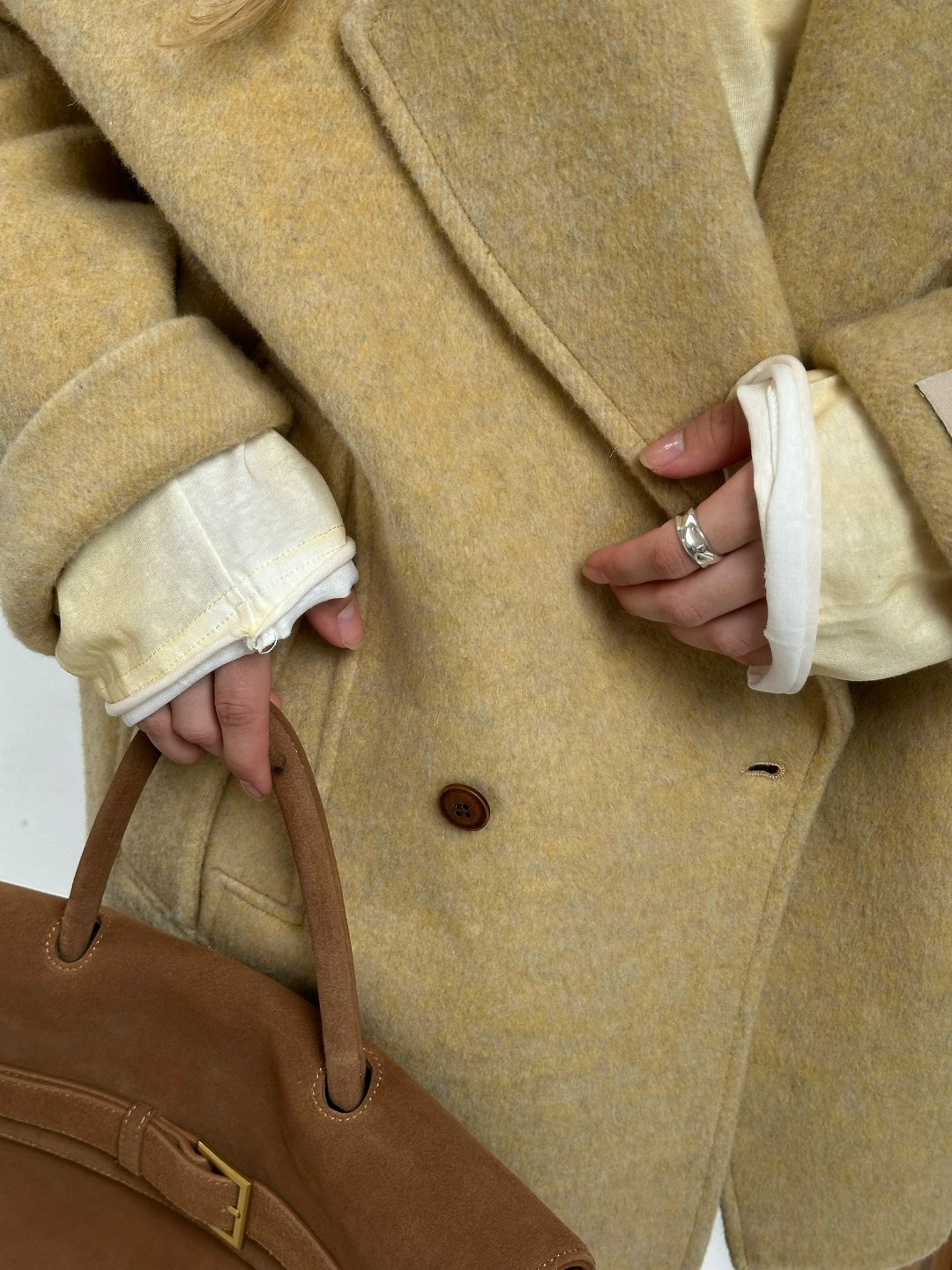 полупальто оверсайз,полупальто,шерстяное пальто,модные образы