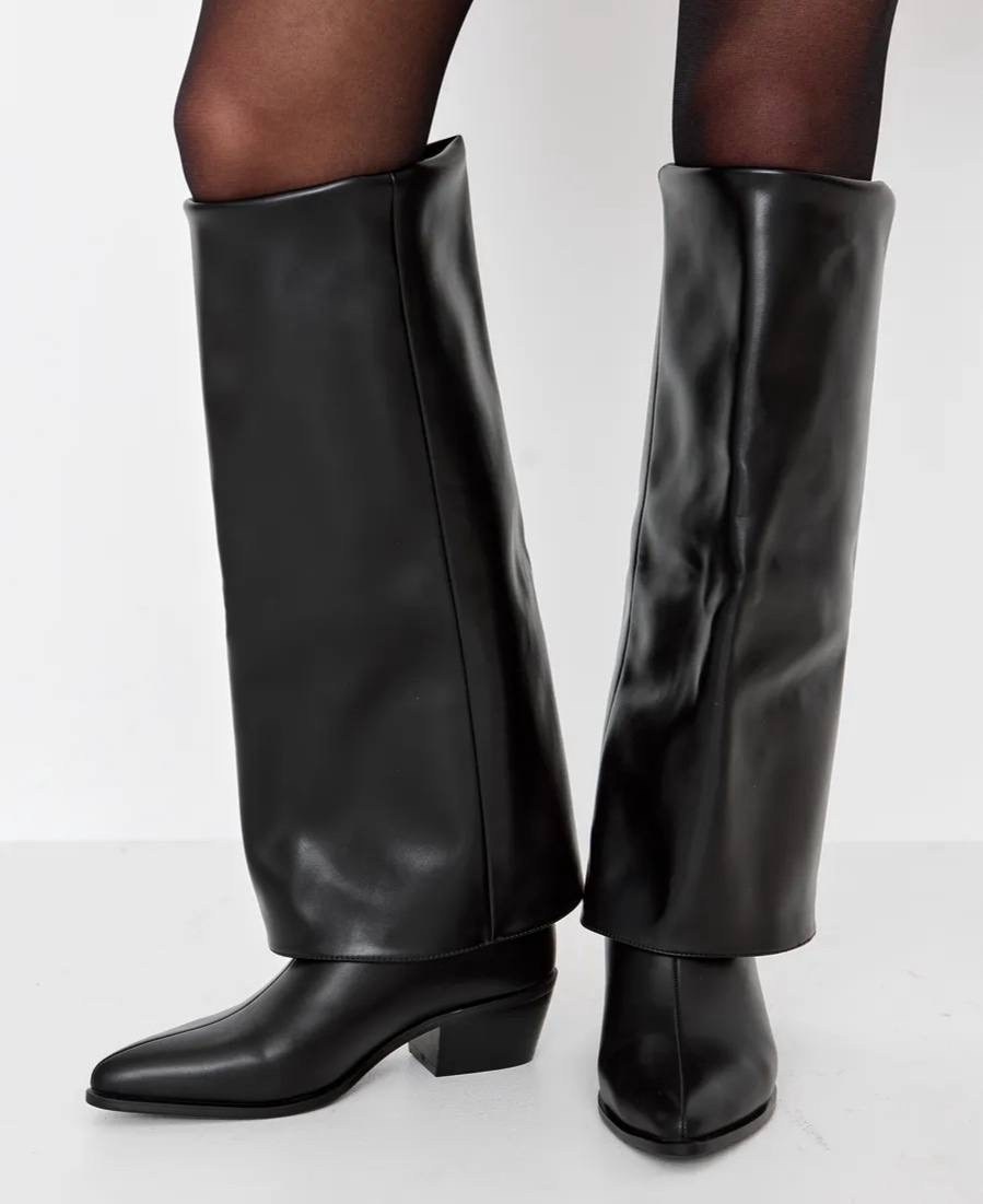 сапоги,сапоги трубы,женские сапоги,сапоги демисезонные с отворотом на толстом каблуке teetspase,сапоги трубы на каблуке демисезонные valentina wang