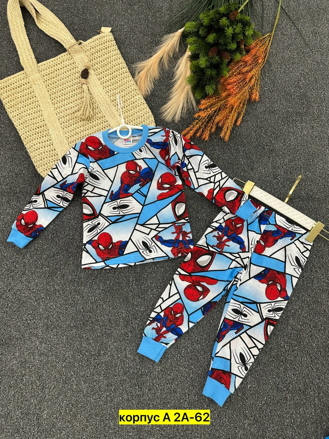 пижама для мальчика,пижама детская,пижама человек паук,пижама для мальчика с принтом,комплект пижама