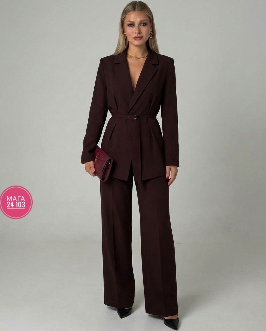 брючный костюм pirs 5492,брючный костюм,брючный костюм pirs 4818 марсала,женский брючный костюм,костюм брючный 4162 коричневый люше
