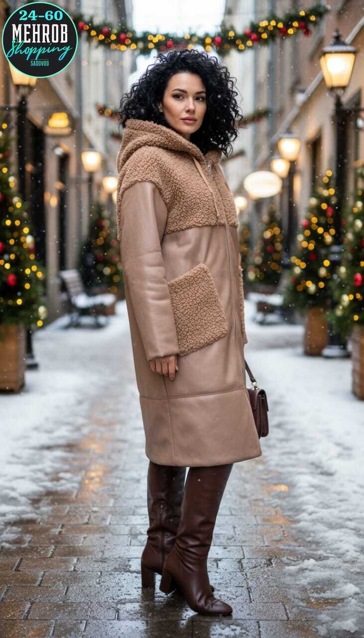 дубленка искусственная elfina,искусственная дублёнка,модные длинные дубленки 2026-2026 женские зимние,дубленка женская,дубленка двусторонняя