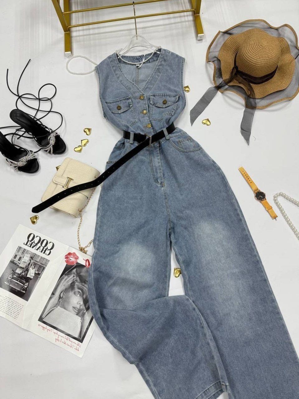 женский джинсовый комбинезон,джинсовый комбинезон,комбинезон джинс,джинсовый слитный комбинезон женский,женские комбинезоны