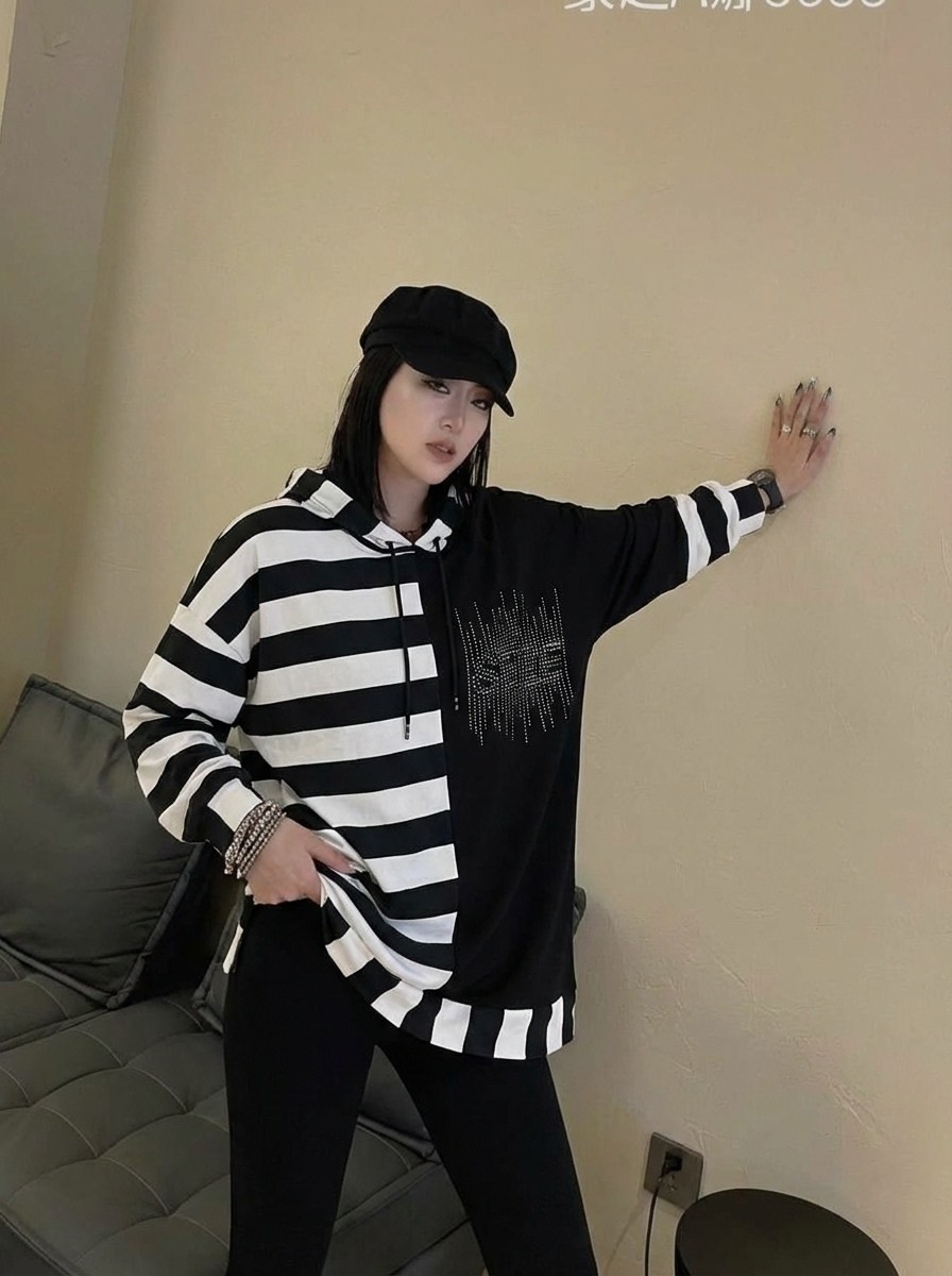 женская толстовка с капюшоном в полоску,модная толстовка,женская кофта,толстовки женская,толстовка в стиле