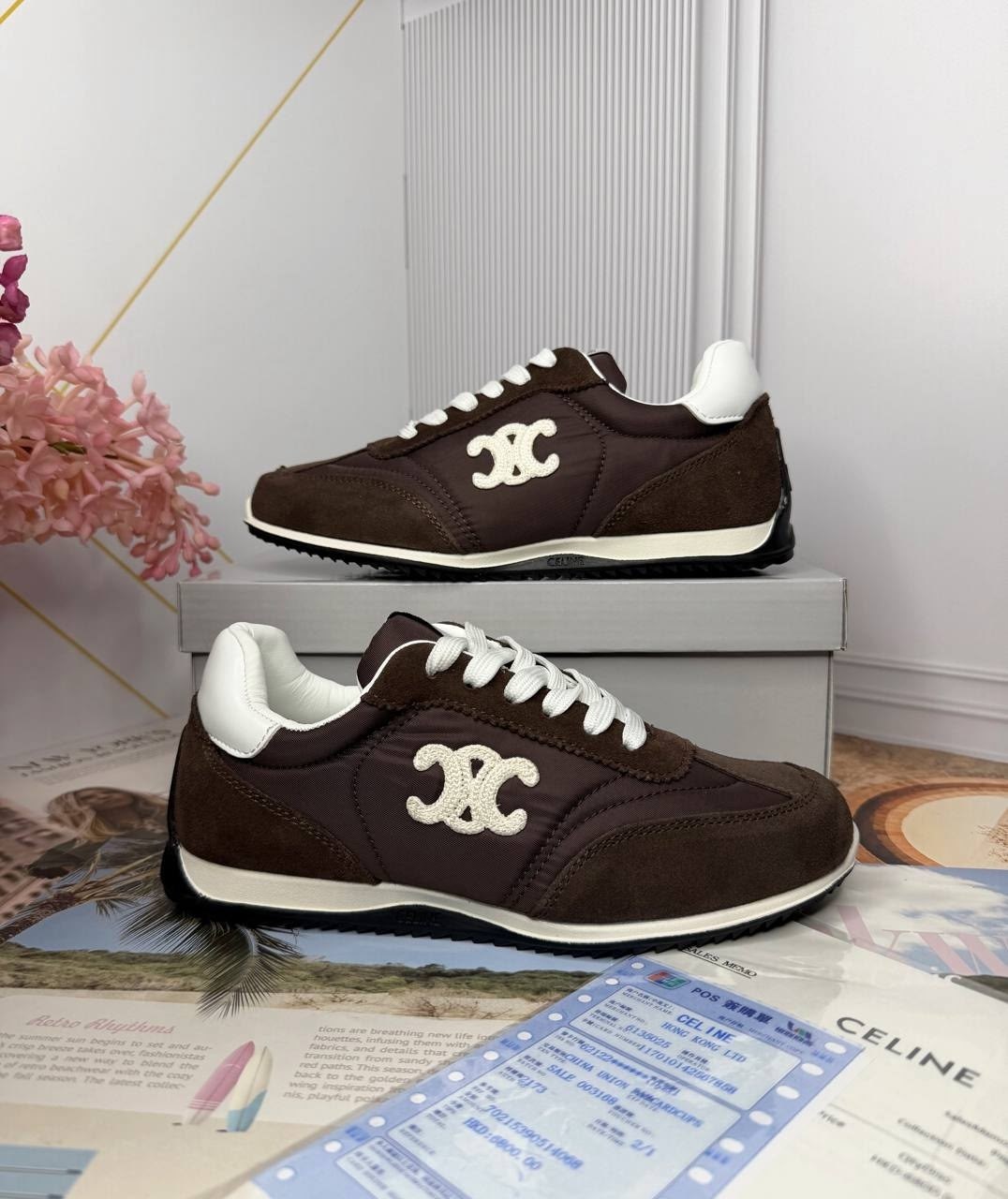 кроссовки celine,,женские кроссовки,замшевые кроссовки,спортивная