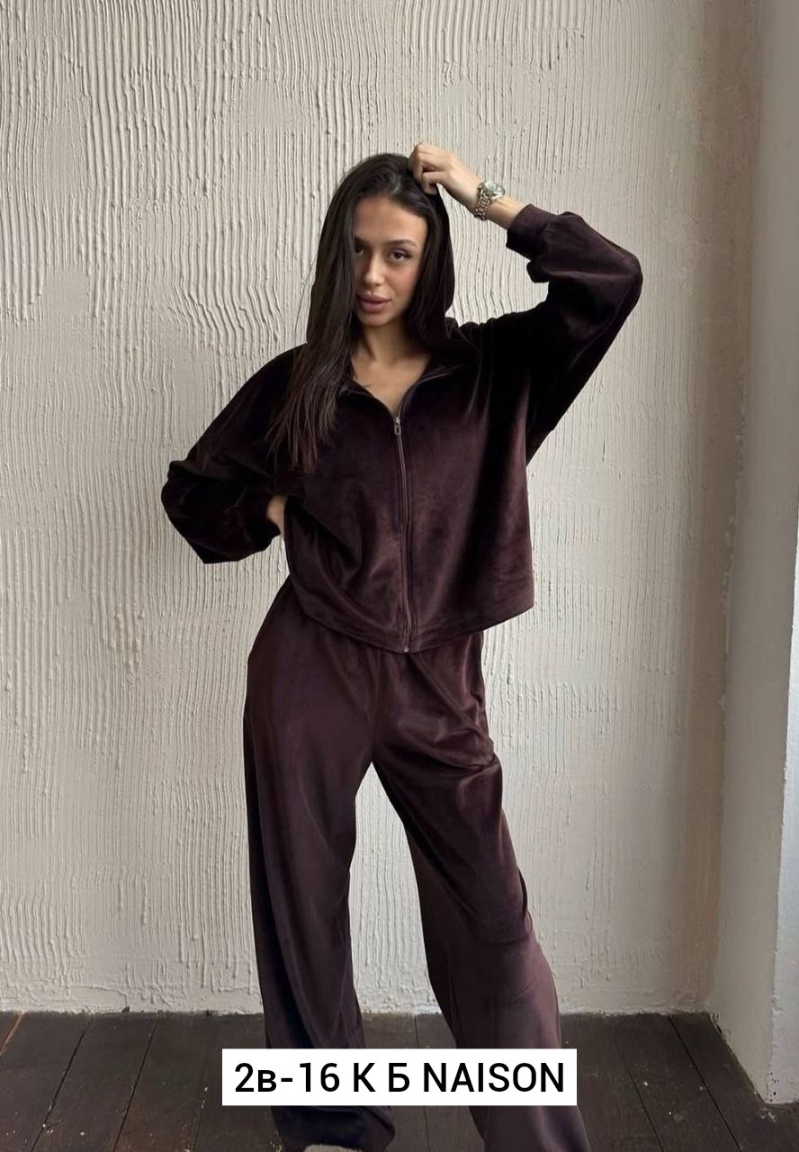 костюм велюровый бархатный с капюшоном и брюками палаццо zakiya shop,костюм велюровый бархатный с капюшоном и брюками палаццо zakiya shop цвет графит,велюровый костюм 2026,костюм женский велюровый,кос