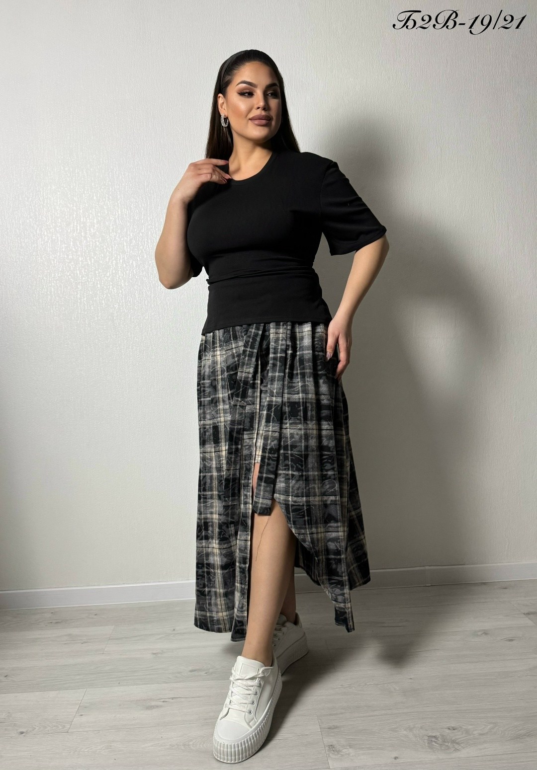 юбка макси в клетку с карманами,юбка,юбка для полных женщин,юбка для полных,юбка женская