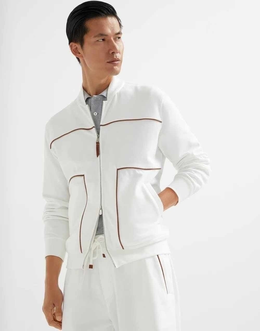 толстовка brunello cucinelli,бомбер brunello cucinelli,кофта мужская,толстовка белая,мужская мода