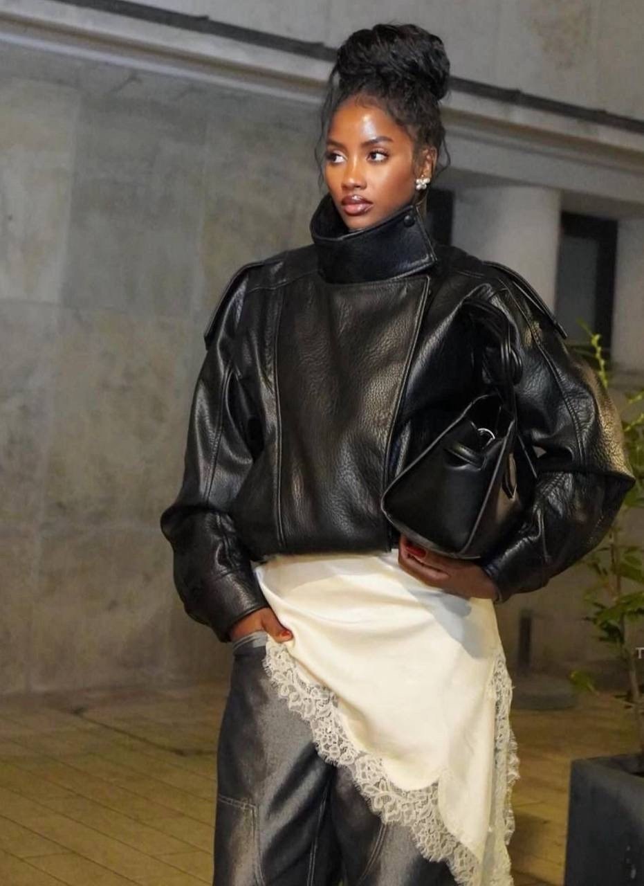 кожаная куртка yves saint laurent,кожаная куртка,куртка кожаная женская,косуха кожаная куртка оверсайз saint shine,куртка