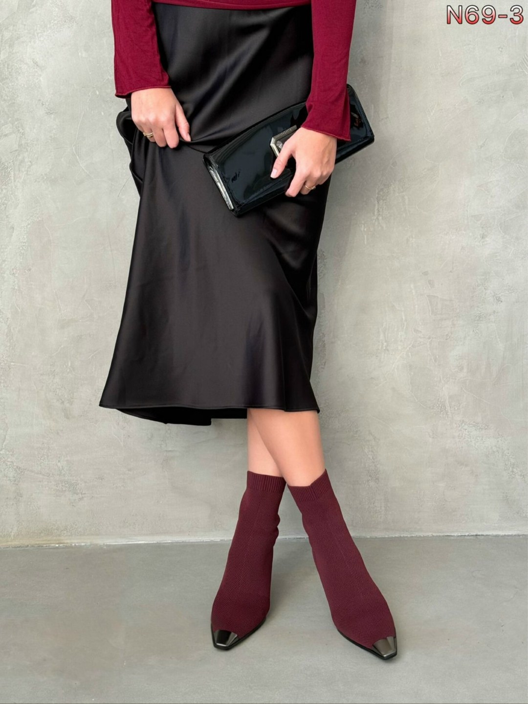 женские ботильоны с острым носком,женские ботильоны,ботильоны чулок,ботильоны бордовые,женские сапоги до середины икры