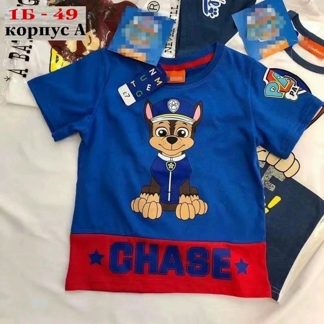 футболка щенячий патруль,футболка paw patrol щенячий патруль,футболка paw patrol щенячий патруль 1,футболка детская щенячий патруль,футболка paw patrol размер 116 цвет синий 100% хлопок